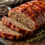 Easy Bacon Beef Recipes: Smoky Bacon-Wrapped Meatloaf