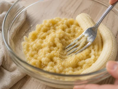 Mash the bananas