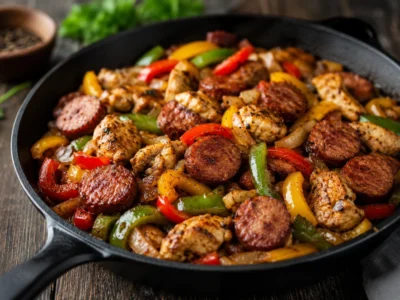 Easy Chicken and Sausage Skillet — One Pan, 30 Minutes