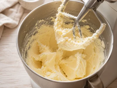 Cream the butter and sugar