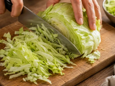 Shred the lettuce